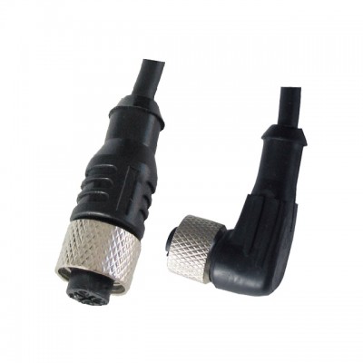 IBEST M12 3 Pin 4 Pin Female Male Straight 90 Degree Angled IP67 Waterproof Injected Cable Sensor Connector