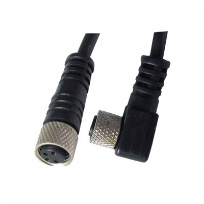 IBEST M8 2M 3 Pin 4 Pin  Female Male Straight 90 Degree Angled IP67 Waterproof Injected Sensor Cable Connector